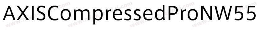 AXISCompressedProNW55 M Regular字体转换
